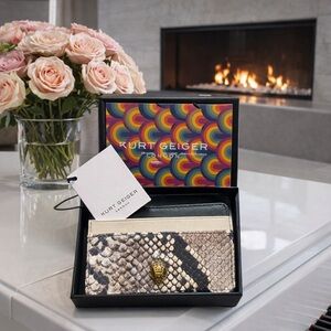 Kurt Geiger Multicolor Snakeskin Card Holder